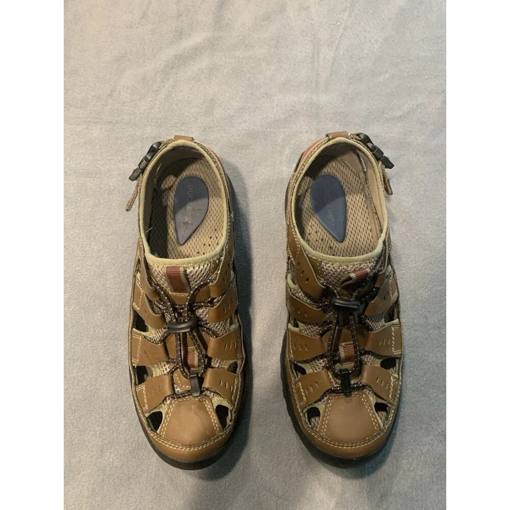 Dockers Sandal Shoes Men Size 10M Brown Fisherman Water Hiking Trail Casual